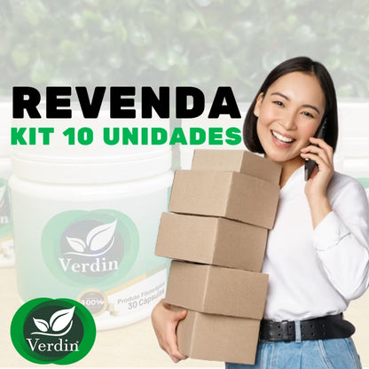 kit Revenda 10 Unidades Verdin Original 30 Cápsulas PROMOÇÃO